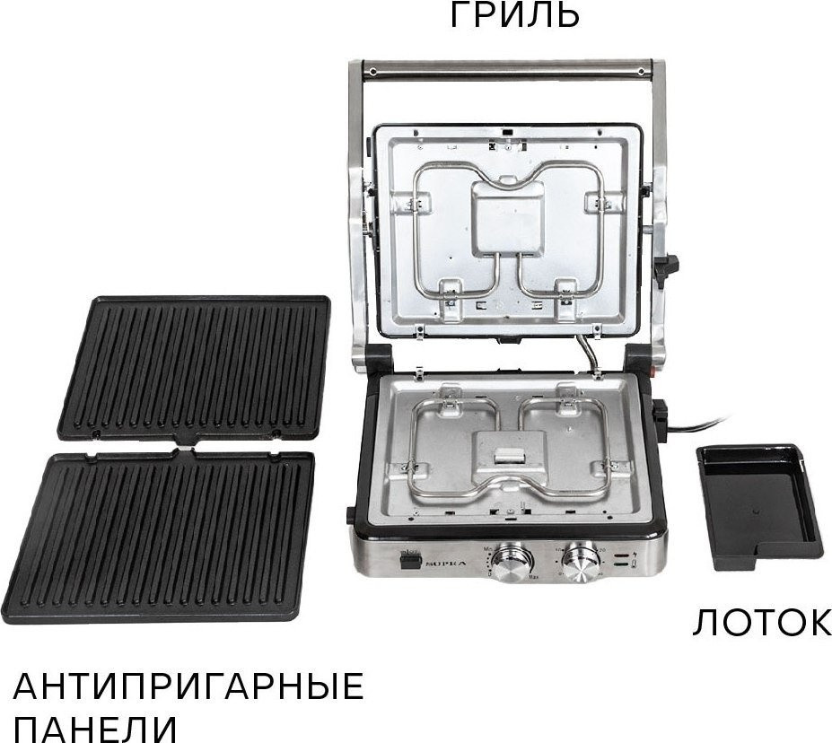 Электрогриль Supra GS-7620 Электрогриль Supra GS-7620