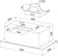 Вытяжка Zorg Santa 1060 60 S (белый)