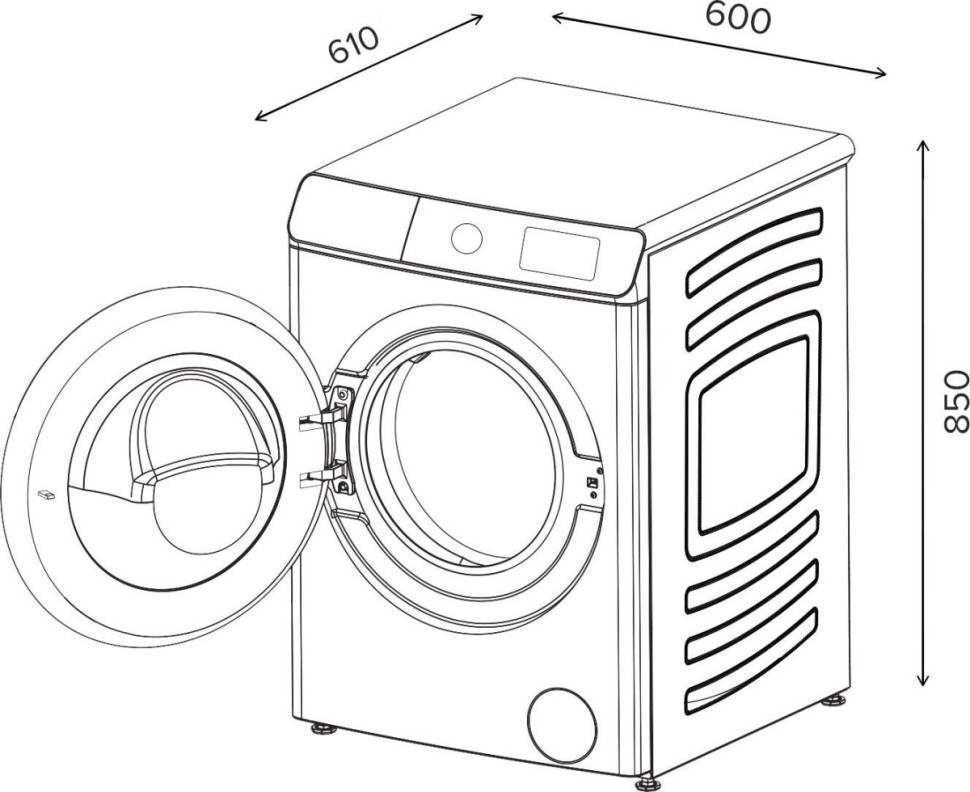 Стиральная машина LEX LWM12812WID Стиральная машина LEX LWM12812WID