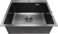 Кухонная мойка Asteria A5550NB-D1 (черный декор)