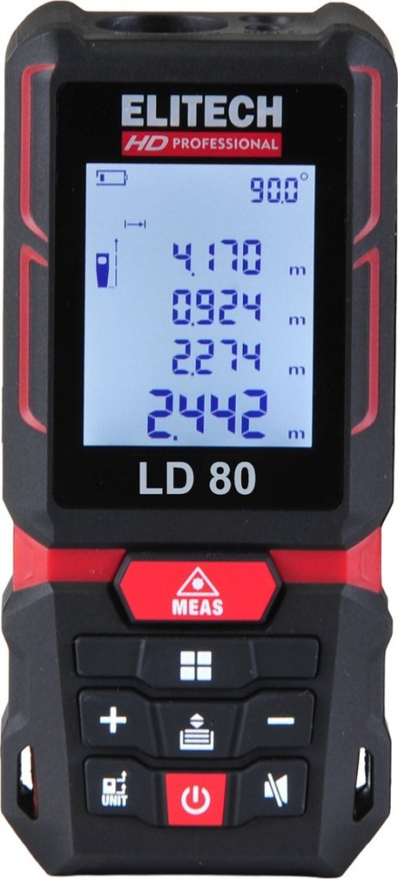 Лазерный дальномер Elitech LD 80