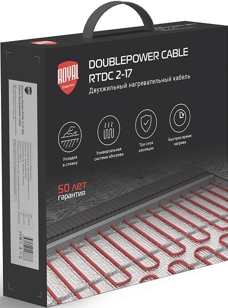Теплый пол Royal Thermo Doublepower Cable RTDC 2-17-1200 70.6 м. 1200 Вт (комплект) Теплый пол Royal Thermo Doublepower Cable RTDC 2-17-1200 70.6 м. 1200 Вт (комплект)