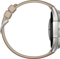 Умные часы Huawei Watch GT 6 Pro 46 мм (серебристый, с коричневым плетеным ремешком, международная версия)