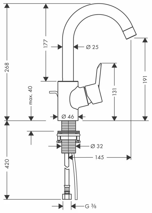 Смеситель Hansgrohe Focus S 31710000 Смеситель Hansgrohe Focus S 31710000