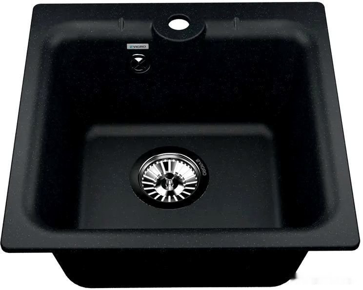 Кухонная мойка Vigro Vigronit VG201 (антрацит)