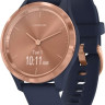 Гибридные умные часы Garmin Vivomove 3S (розовое золото/темно-синий)