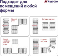 Теплый пол Nunicho Etalon SHP 600Вт с терморегулятором RТС 70.26 (4.0м2)