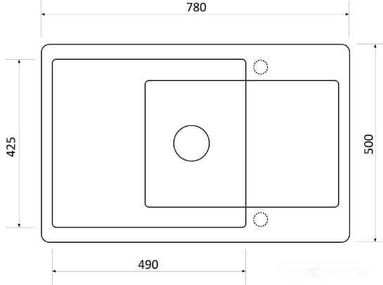 Кухонная мойка Zigmund & Shtain Rechteck 780.490 (швейцарский шоколад) Кухонная мойка Zigmund & Shtain Rechteck 780.490 (швейцарский шоколад)