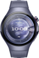 Умные часы Huawei Watch 5 46 мм (фиолетовый, с фиолетовым силиконовым ремешком, международная версия)
