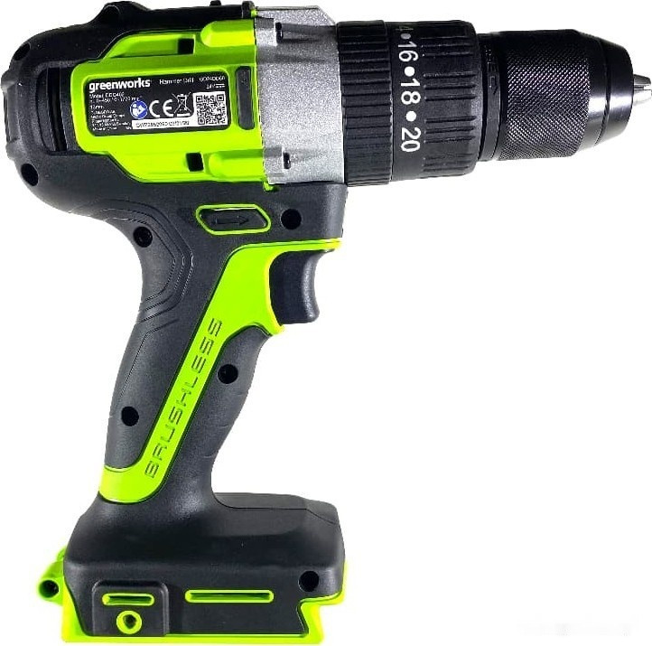 Ударная дрель-шуруповерт Greenworks GD24DD60K2 3704107UA (с 1-им АКБ) Ударная дрель-шуруповерт Greenworks GD24DD60K2 3704107UA (с 1-им АКБ)