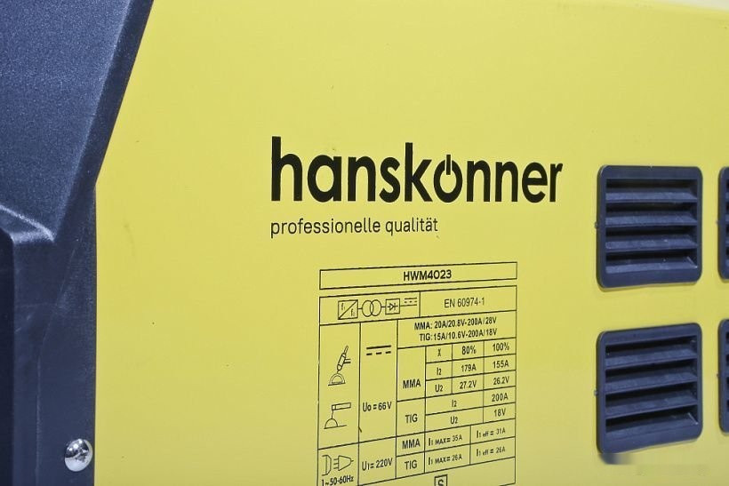 Сварочный инвертор Hanskonner HWM4023 Сварочный инвертор Hanskonner HWM4023