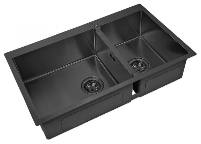 Кухонная мойка Zorg PVD 78-2-51 L GRAFIT 3мм