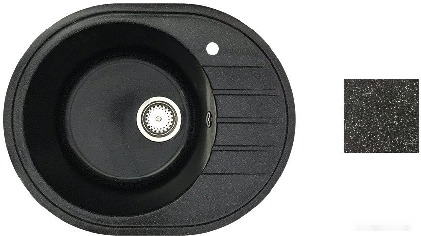 Кухонная мойка БелЭворс New Lux L + смеситель W4998-3-22 (черный) Кухонная мойка БелЭворс New Lux L + смеситель W4998-3-22 (черный)