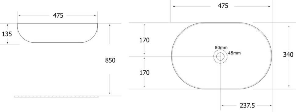 Умывальник Roxen Tim 570165 Умывальник Roxen Tim 570165