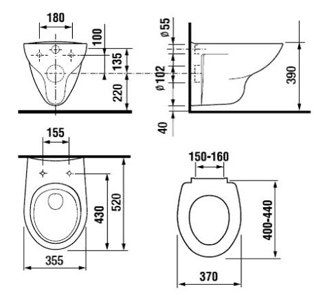 Унитаз Roca Mateo [346200000]