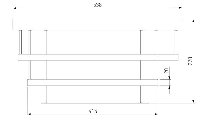 Припотолочная люстра Евросвет 90160/2 (Золото)