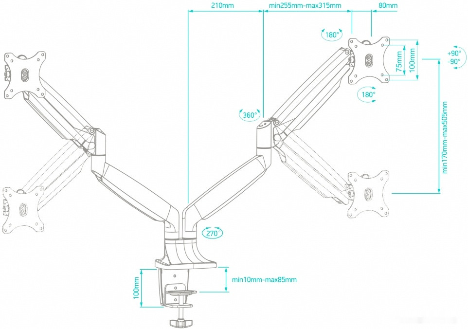 Кронштейн Onkron G200B Кронштейн Onkron G200B