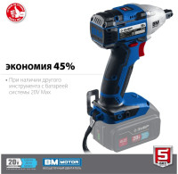 Гайковерт ЗУБР Профессионал GB-250 (без АКБ)