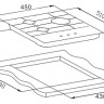 Варочная панель Weissgauff HGG 451 BGH Варочная панель Weissgauff HGG 451 BGH