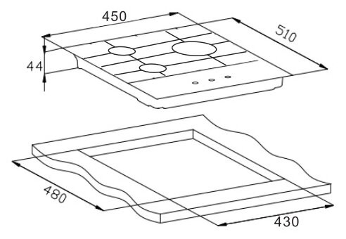 Варочная панель Weissgauff HGG 451 BGH Варочная панель Weissgauff HGG 451 BGH