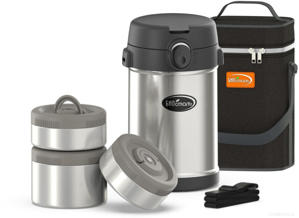 Термос для еды Биосталь NR-2100P 2.1л (серебристый)