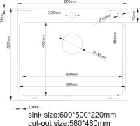 Кухонная мойка Asteria A6050S (сатин)
