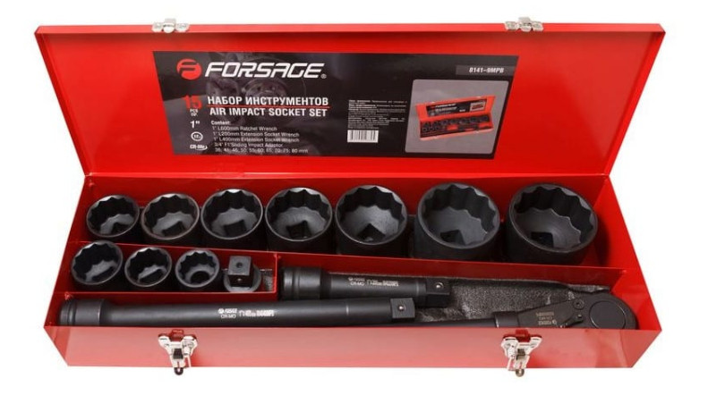 Универсальный набор инструментов Forsage F-8141-9MPB (15 предметов)