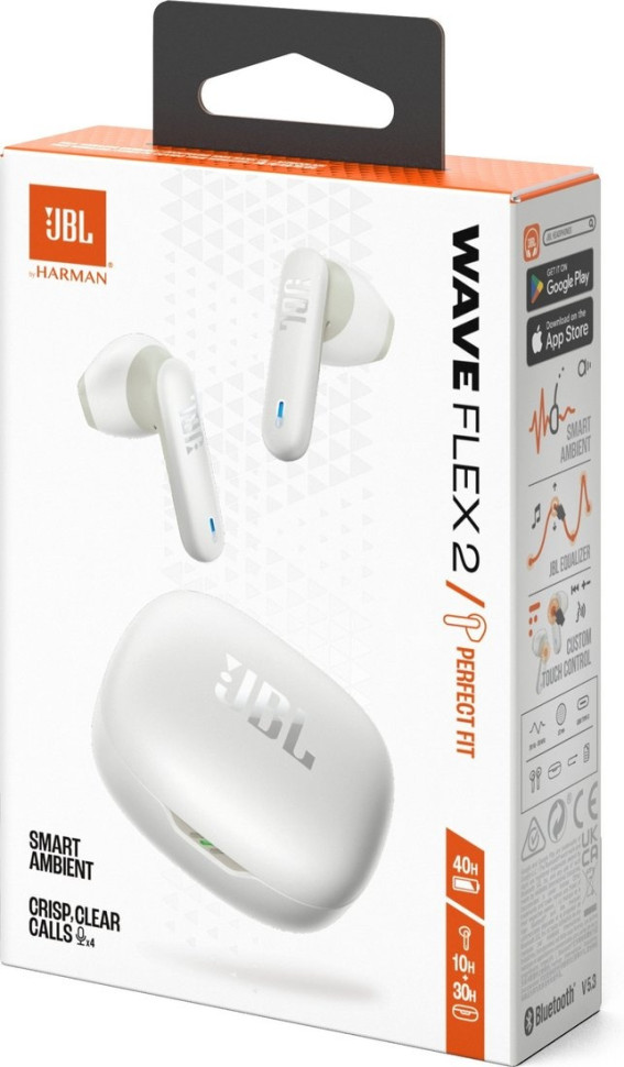 Наушники JBL Wave Flex 2 (белый) Наушники JBL Wave Flex 2 (белый)