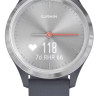 Гибридные умные часы Garmin Vivomove 3S (серебристый/синий)