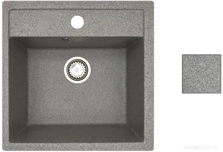 Кухонная мойка БелЭворс Rio + смеситель W4998-4 + дозатор L405-1 (серый/сатин) Кухонная мойка БелЭворс Rio + смеситель W4998-4 + дозатор L405-1 (серый/сатин)