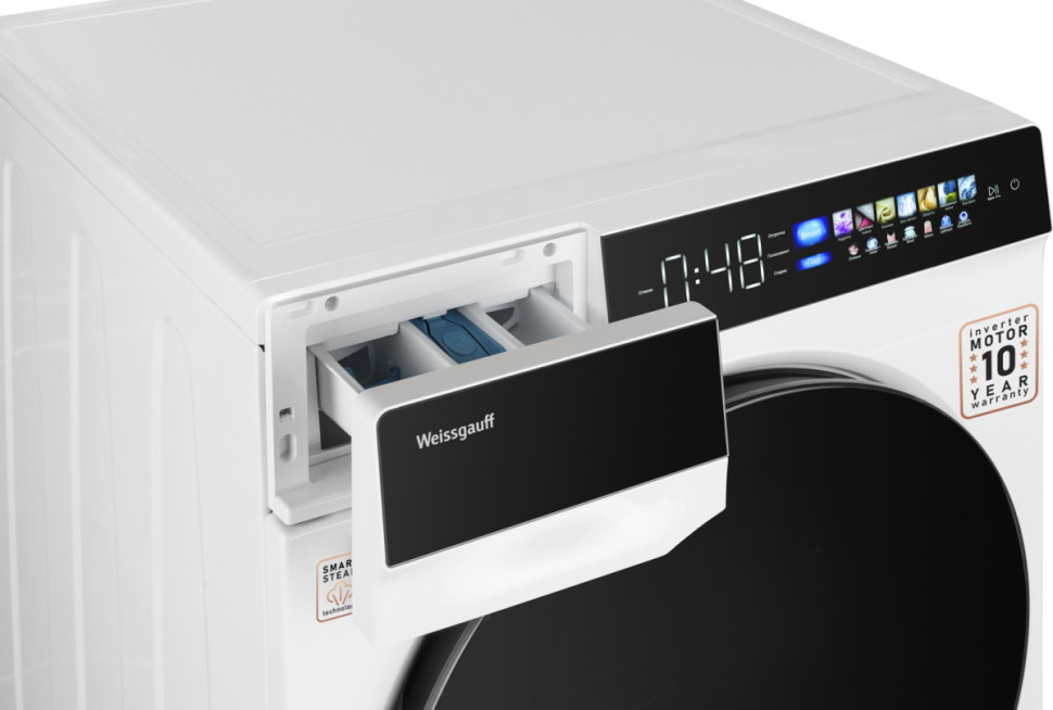 Стиральная машина Weissgauff WM 999 Full Touch DC Inverter Steam Стиральная машина Weissgauff WM 999 Full Touch DC Inverter Steam