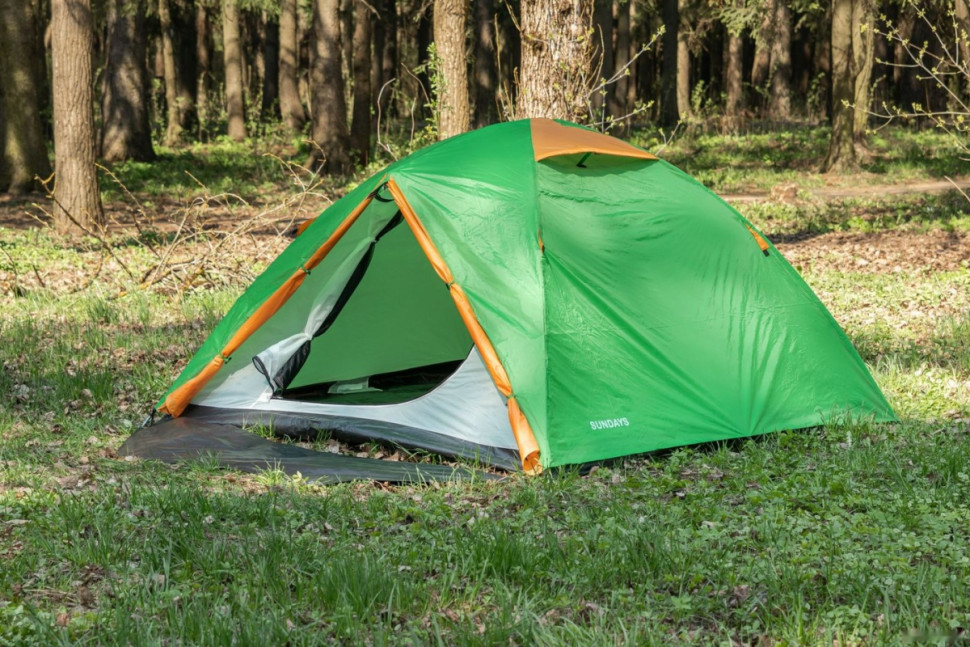 Палатка Sundays ZC-TT009-3P v2 (зеленый/желтый) Палатка Sundays ZC-TT009-3P v2 (зеленый/желтый)