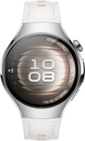Умные часы Huawei Watch 5 42 мм (серебристый, с белым силиконовым ремешком, международная версия)