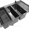 Кухонная мойка Stellar Decor S7850NB-2L-D (нано черный)