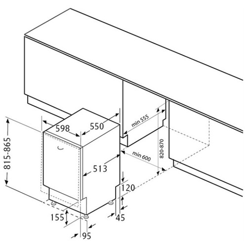 Посудомоечная машина Krona DELIA 60 BI