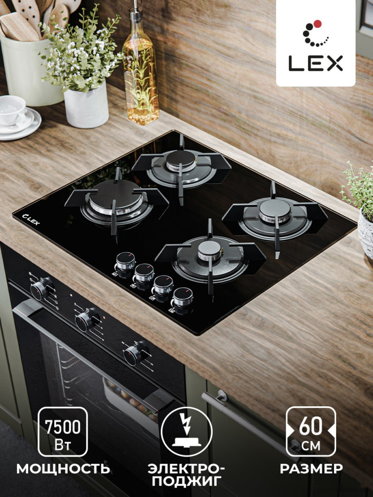 Варочная панель LEX GVG 643A BBL Варочная панель LEX GVG 643A BBL