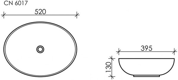 Умывальник Ceramica Nova Element CN6017MDH Умывальник Ceramica Nova Element CN6017MDH