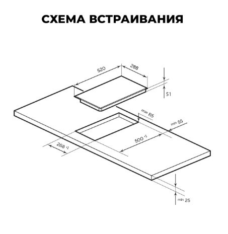 Варочная панель LEX EVH 3020B BL Варочная панель LEX EVH 3020B BL