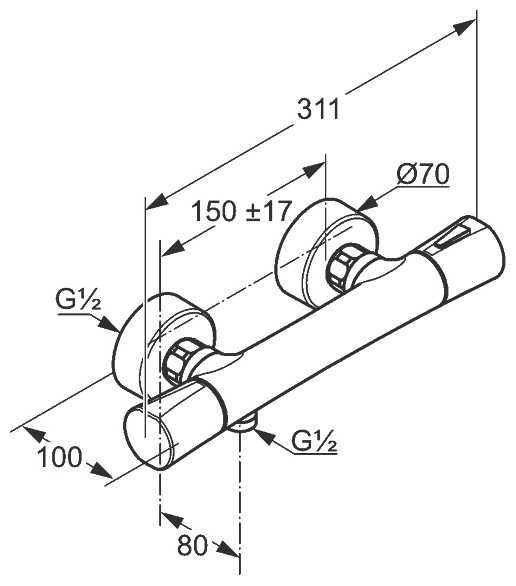Смеситель Kludi Zenta 35100 0538