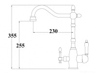 Смеситель Zorg ZR 312 YF-33 (бронзовый)