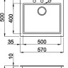 Кухонная мойка Elleci Quadra 105 K97 Light Grey