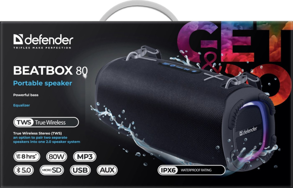 Портативная акустика Defender Beatbox 80