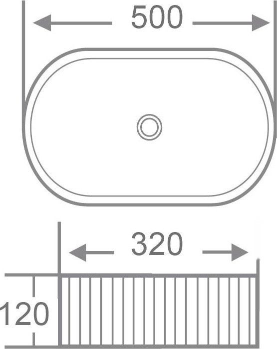 Умывальник Roxen Royal Oval 570170 Умывальник Roxen Royal Oval 570170