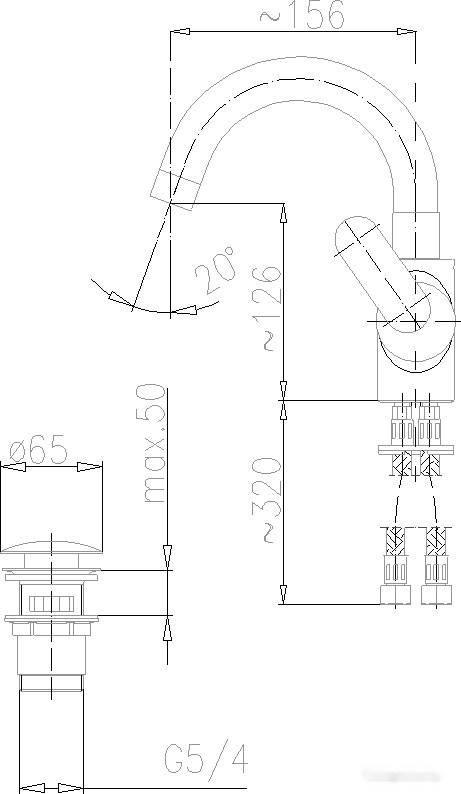 Смеситель Armatura Cyrkon 583-715-00