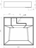 Умывальник Versalia Monica 60