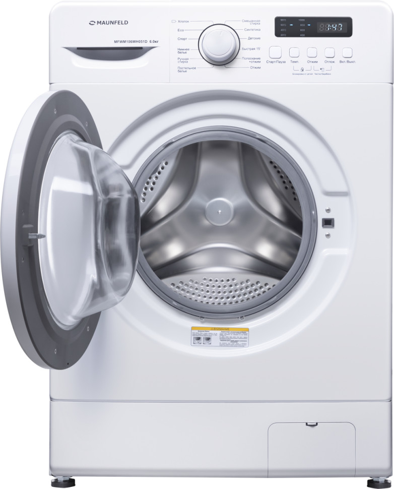 Стиральная машина Maunfeld MFWM106WH051D Стиральная машина Maunfeld MFWM106WH051D