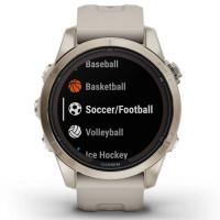Умные часы Garmin Fenix 7S Pro Sapphire Solar (мягкое золото/песок)