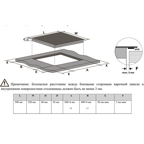 Варочная панель Midea MIH64416F
