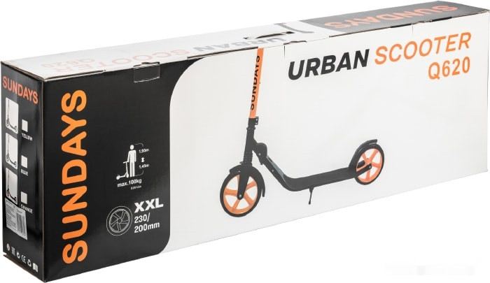 Самокат Sundays Q620 (голубой) Самокат Sundays Q620 (голубой)