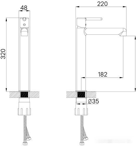 Смеситель IDDIS Aiger AIGSB01i01